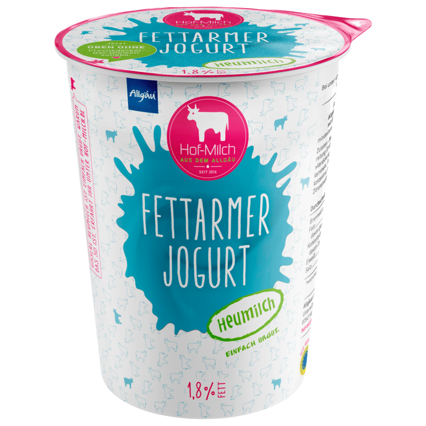 Allgäuer Hof-Milch Fettarmer Jogurt 1,8% 400g
